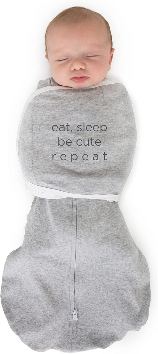 SwaddleDesigns 6-Way Omni Swaddle Sack Arms Up Swaddle for Newborn, More Options to Calm Startle Reflex, Improves Sleep