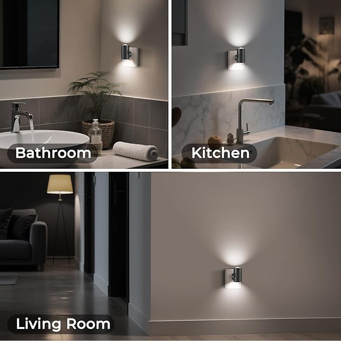 LED Night Lights Plug into Wall,Dimmable Plug in Night Light,Dusk to Dawn,5000K Daylight,0-200LM Bright Nightlight Auto-On/Off, Night Lights for Bathroom Hallway Stairway,4 Pack