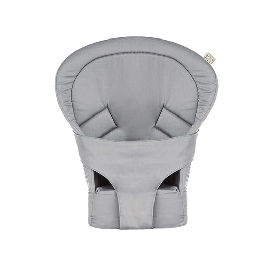 Baby Tula Infant Insert for Standard Baby Carrier, Newborn Support Cushion for 7 to 15 Pounds, Ergonomic Positioning and Head Support for Front Carry Only, Compatible Accessory - Gray