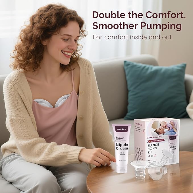 Flange Sizing Kit 3 in 1 with 10PCS Flange Inserts 13/15/17/19/21mm, Silicone Flanges Insert Kit for 24mm Flange/Shield, Pumping Essentials Kit for Moms