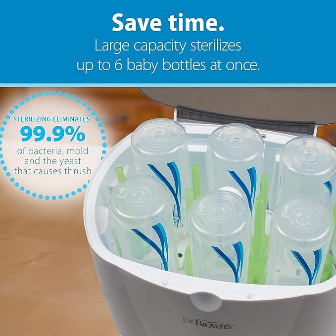 Dr. Brown’s Natural Flow MilkSPA Breastmilk and Bottle Warmer with Dr. Brown’s Deluxe Electric Sterilizer for Baby Bottles and Other Baby Essentials