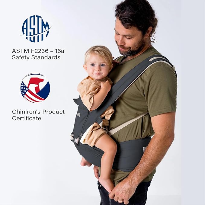 Baby Carrier Newborn to Toddler Baby Carriers with Seat Infant Baby Holder Backpack Baby Carriers Front and Back for Carrying and Hiking (Grey)