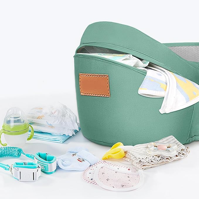 Baby Hip Carrier,Newborn to Toddler,3-in-1 Adjustable & Removable Baby Hip Carrier for 0-36 Months (9609, Green)