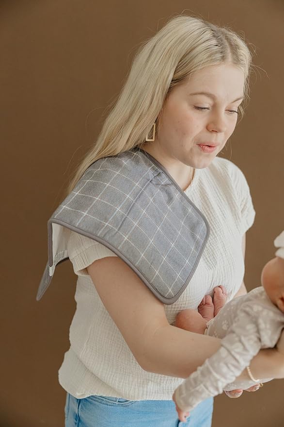 Copper Pearl Premium Baby Burp Cloths - 3-Pack Large Cotton Burp Cloths, Extra Soft Spit Up Rags with 3 Absorbent Layers, Perfect for Baby Boy Gifts (21" x 10" Size, Timber Set)