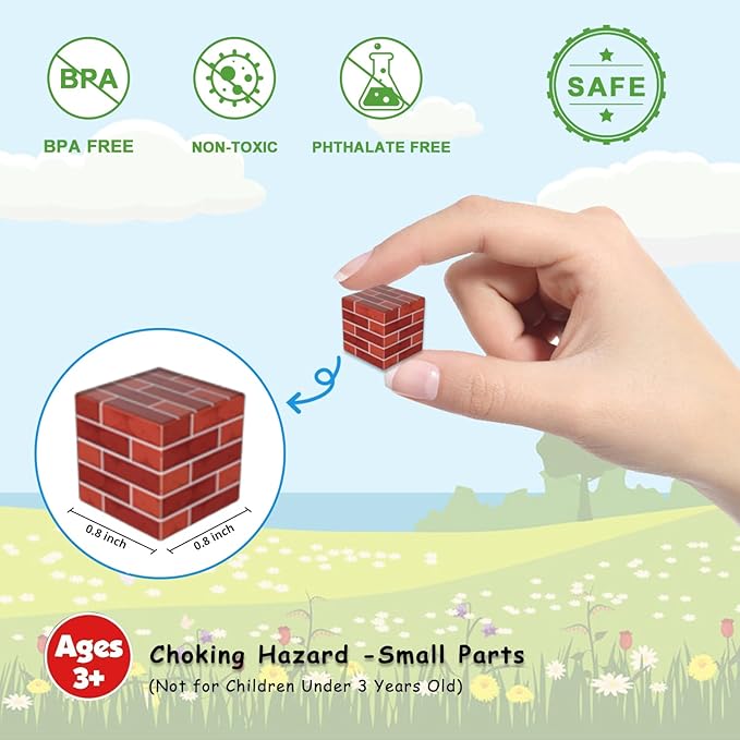 200PCS Magnetic Building Blocks for Kids, Magnet Cubes STEM Educational Magnet Stacking Toys for Age 3-5 4-8 8-12, Sensory Play Montessori Toys for Boys and Girls, Creative Construction Forest