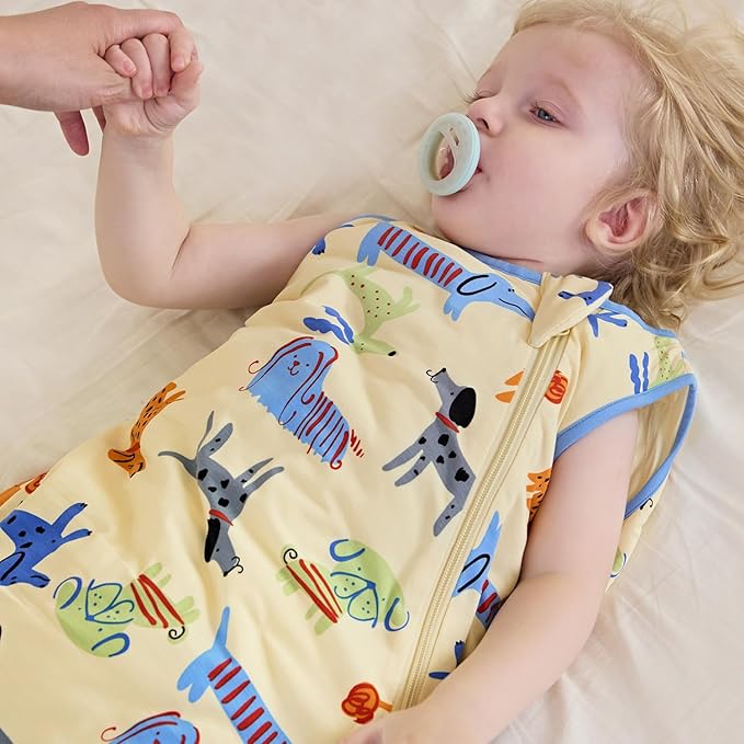 Bamboo Viscose Sleep Sack for Babies and Toddlers 1.0 Tog Wearable Blanket 2-Way Zipper Baby Shower Gifts