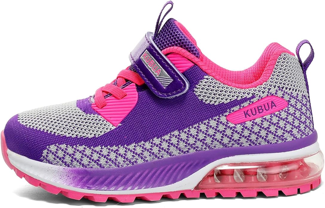 KUBUA Kids Sneakers for Boys Girls Running Tennis Shoes Lightweight Breathable Sport Athletic
