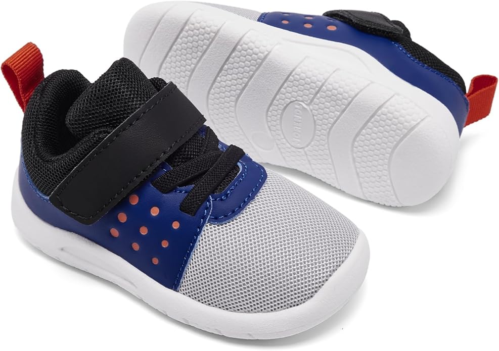 MORENDL Toddler Baby Shoes 0-4 Years Boy Girl Lightweight Breathable Non-Slip Sports Sneakers Running Walking Tennis Barefoot Shoes