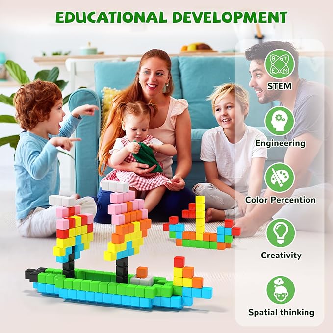 Magnetic Blocks for Toddlers -Classroom Must Haves STEM Learning Toys for 3-5 Year Old Boys & Girls, Safe & Strong Building Blocks with ASMR Sounds,Ideal Gifts for Kids 3+