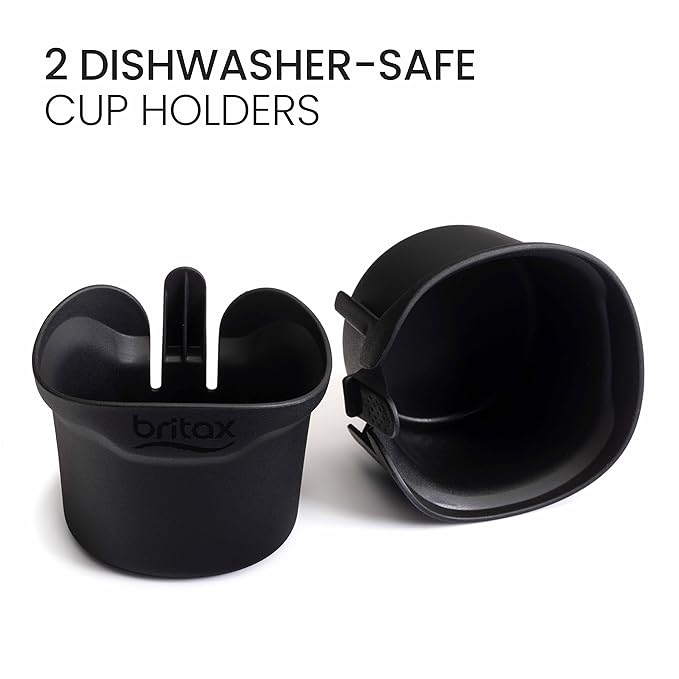 Britax UpNGo Backless Booster Car Seat, Lightweight and Portable Travel Booster with Slim Design and PosturePlus, Accommodates Kids up to 120 Lbs and 63” – Raven Black