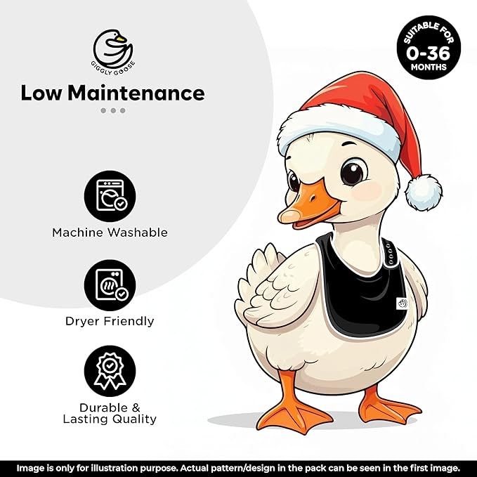 Premium Baby Bibs – 3 Pack for Boys & Girls | Natural Cotton, Super Absorbent Drool & Teething Bibs with Adjustable Snaps - White Drooling Bibs