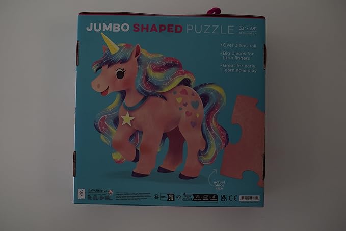 Crocodile Creek Above + Below 48-Piece Jigsaw Floor Puzzle - Fun Floor Puzzles for Kids Ages 4-8, Jumbo Unicorn