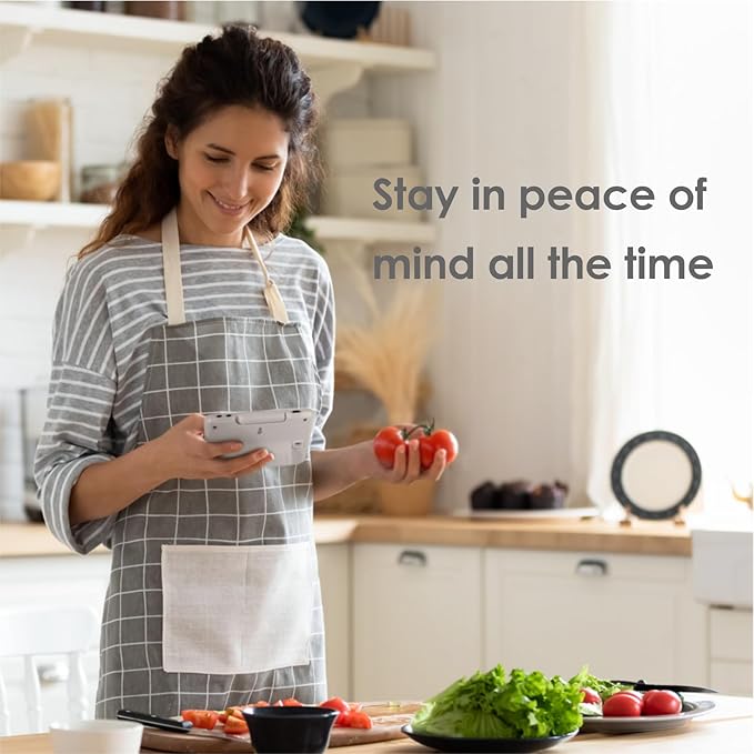 nannio-Connect 5'' Touchscreen Smart Baby Monitor, HD WiFi Camera, Clear Night Vision, Temp. Sensor, Fully Remote Pan Tilt Zoom, 2-Way Audio, Free Smart Phone App, Works with iOS, Android, Ideal Gift