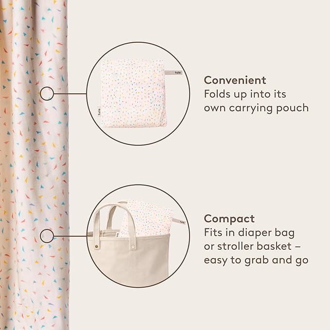 Baby Tula Stretchy Tencel™ Baby Wrap Carrier – Soft Newborn & Infant Wrap Sling, Ergonomic Hands-Free Baby Carrier, Breathable & Adjustable, Eco-Friendly for 8–25 lbs - Confetti