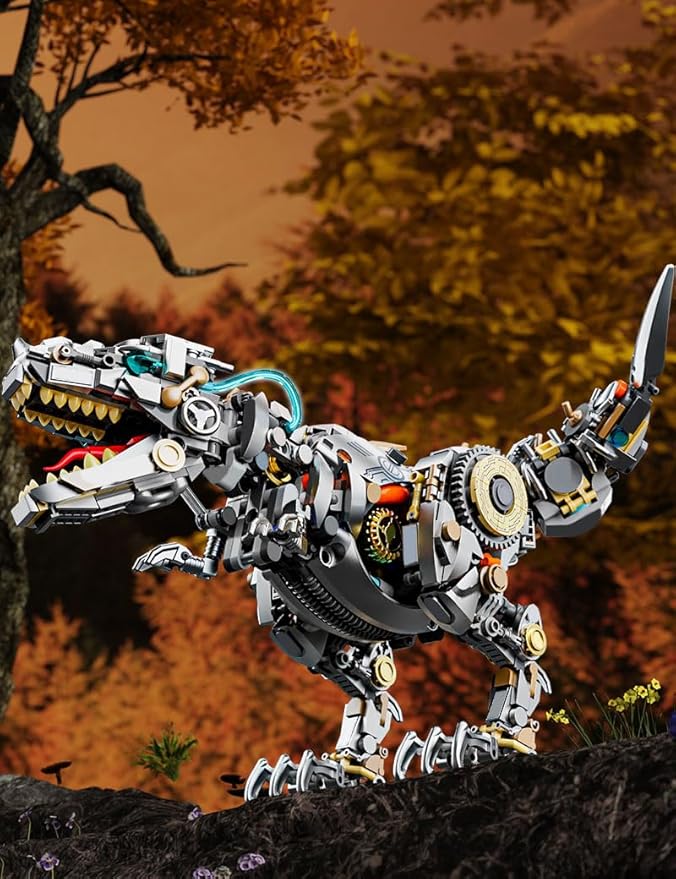 SEMKY Dinosaur Series Mechanical Tyrannosaurus Rex Model Set, (1268Pieces) -Building Blocks Toys Gifts for Kid