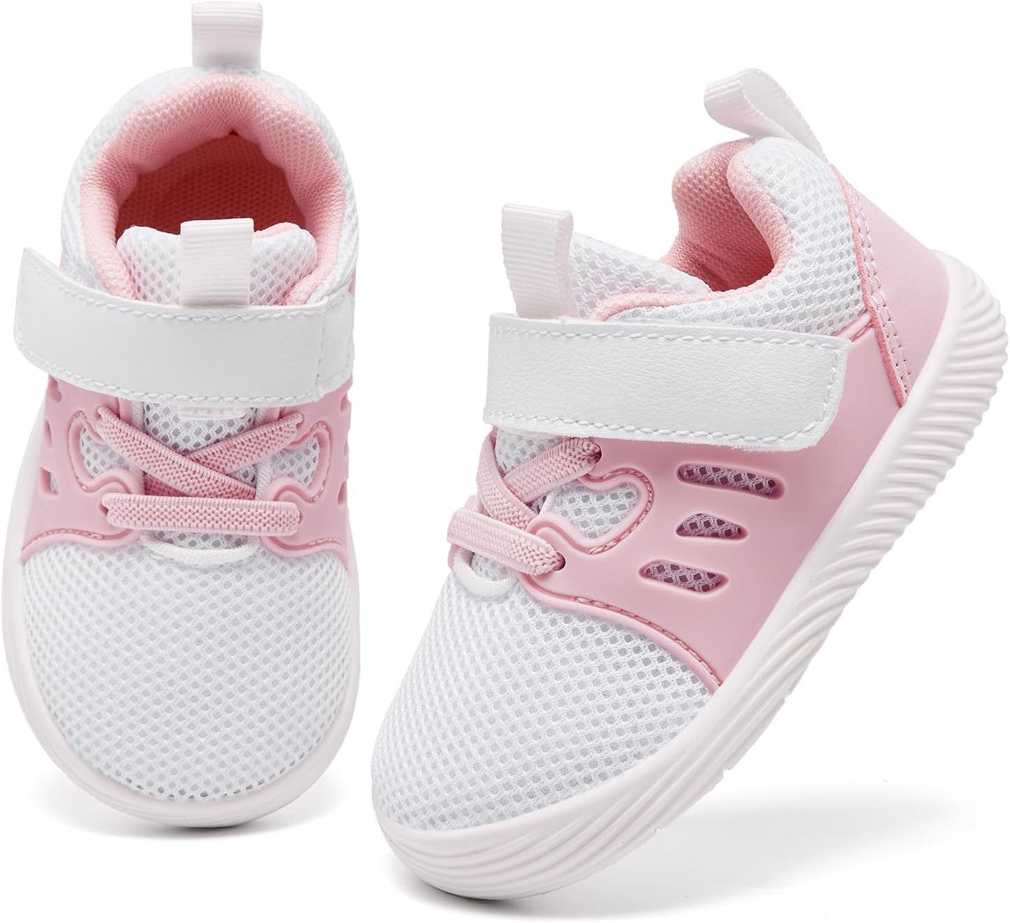 MORENDL Toddler Sneakers Baby Boys & Girls Barefoot Shoes Lightweight Breathable Walking Running Tennis Athletic Sport Shoes