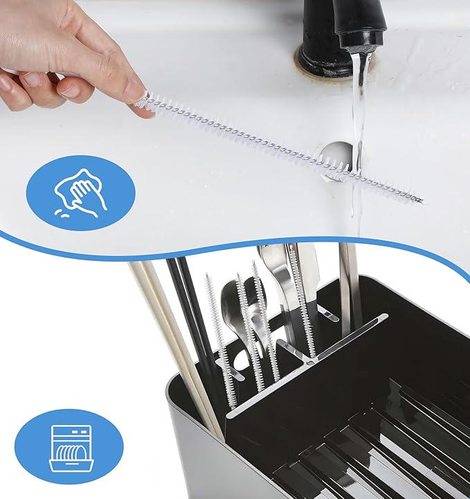 4Pcs Brush to Clean Straws, Drinking Straw Cleaning Brush, Flexible Tip Tools for Tumblers Water Bottles Sippy Cups (4 Sizes)