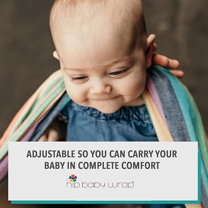 Hip Baby Wrap Ring Sling Baby Carrier for Infants and Toddlers - Beautiful, 100% Soft Cotton Baby Wraps Carrier for Babies 8-35 lbs - Perfect Baby Shower Gifts Moms and Dads - Nursing Cover (Sahara)