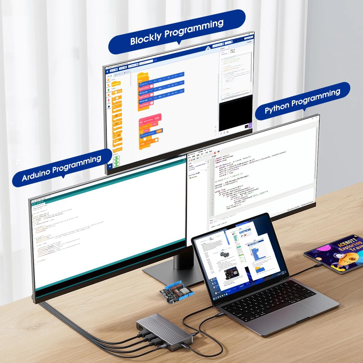 Smart Robot Car Kit Compatible with Arduino, Robotics for Kids Ages 8-12 12-16, Electronic Programming Project/STEM Science Kits Coding Gifts for Adults and Youths