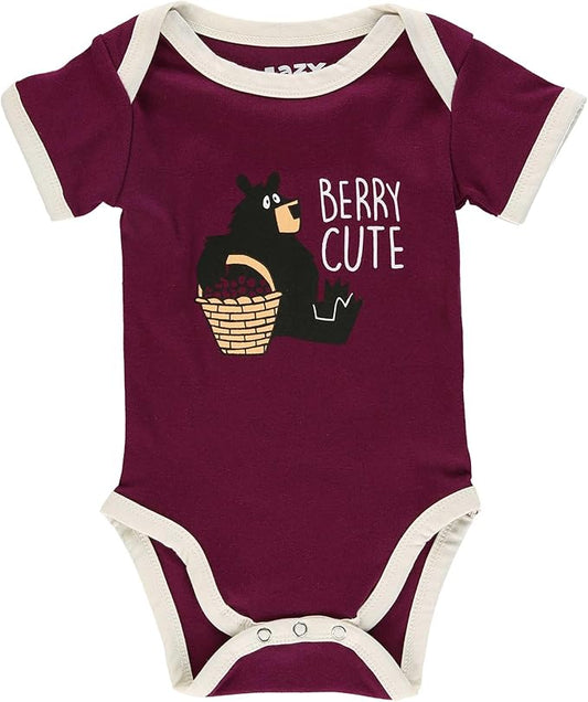 Lazy One Cute Unisex Baby Bodysuit, Cute Animal Designs, 6-18 Months