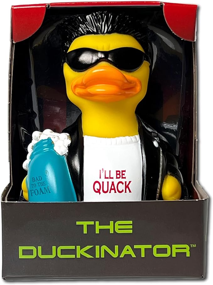 CelebriDucks - The Duckinator - Floating Rubber Ducks - Collectible Bath Toy Gift for Kids & Adults of All Ages