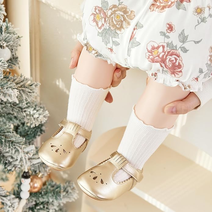 Soft Sole Baby Shoes - Infant Baby Walking Shoes Moccasins Rubber Sole Crib Shoes