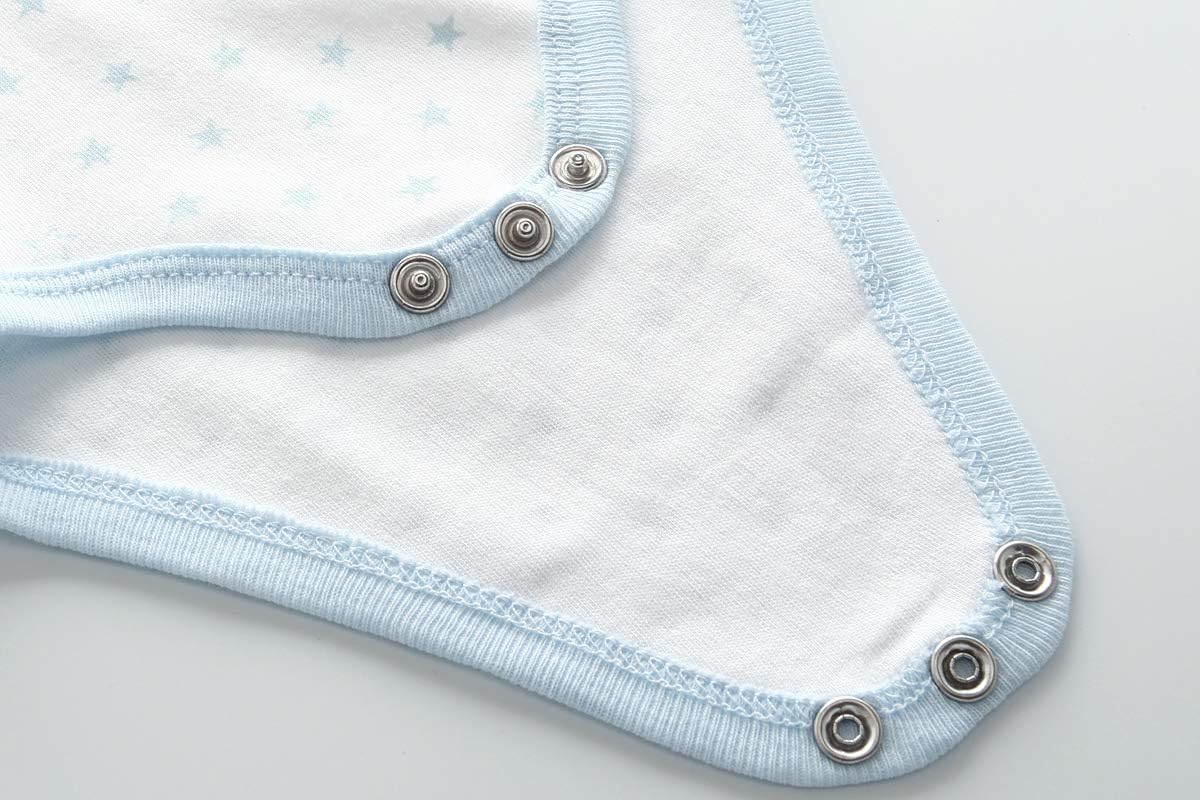 Kiddiezoom Baby Bodysuit Newborn Short Sleeve baby One-Piece Cotton 5-Pack baby clothes