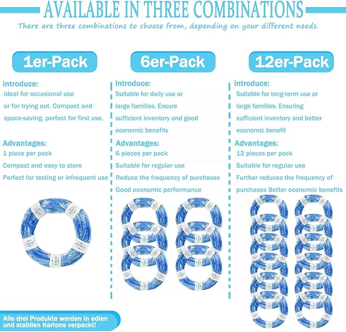 12er-Pack Refill Bags, Cat Litter Refill Bags, Diaper Refills, With Excellent Sealing and Toughness, The Refill Bag is Compatible With all Diaper Pails and Cat Litter Disposal Pails
