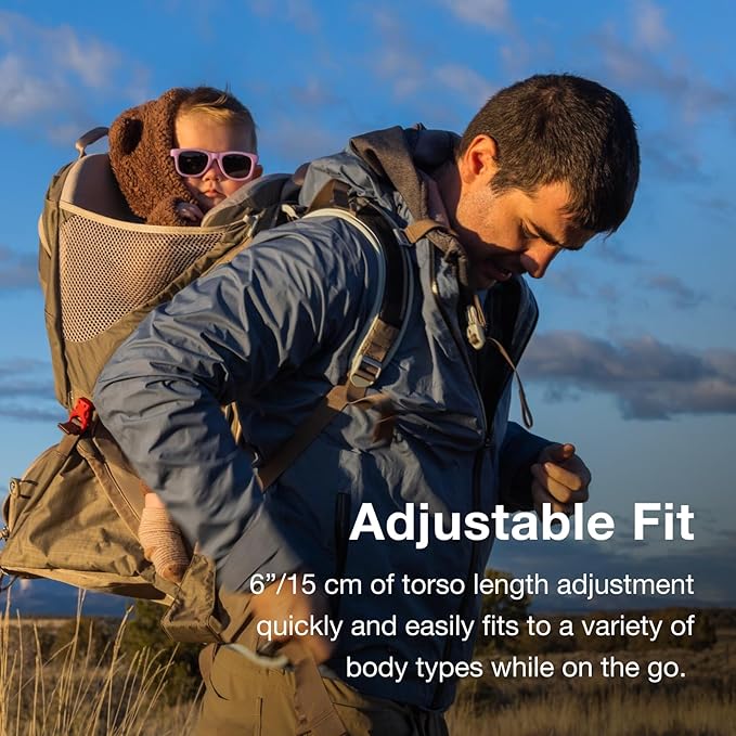 Osprey Poco LT Lightweight Child Carrier Backpack - Compact, Travel-Ready Kid Carrier with Sunshade and Adjustable Fit - Lightweight, Comfortable Hiking Carrier for Toddlers