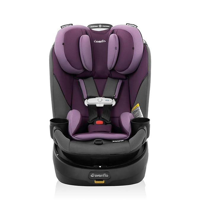 Evenflo Gold Revolve360 Slim 2-in-1 Rotational Car Seat with SensorSafe (Amethyst Purple)