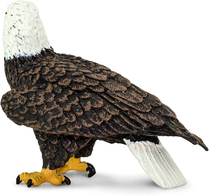Safari Ltd. Bald Eagle Figurine - Realistic 2.4" Bird Figure - Educational Toy for Boys, Girls, and Kids Ages 3+
