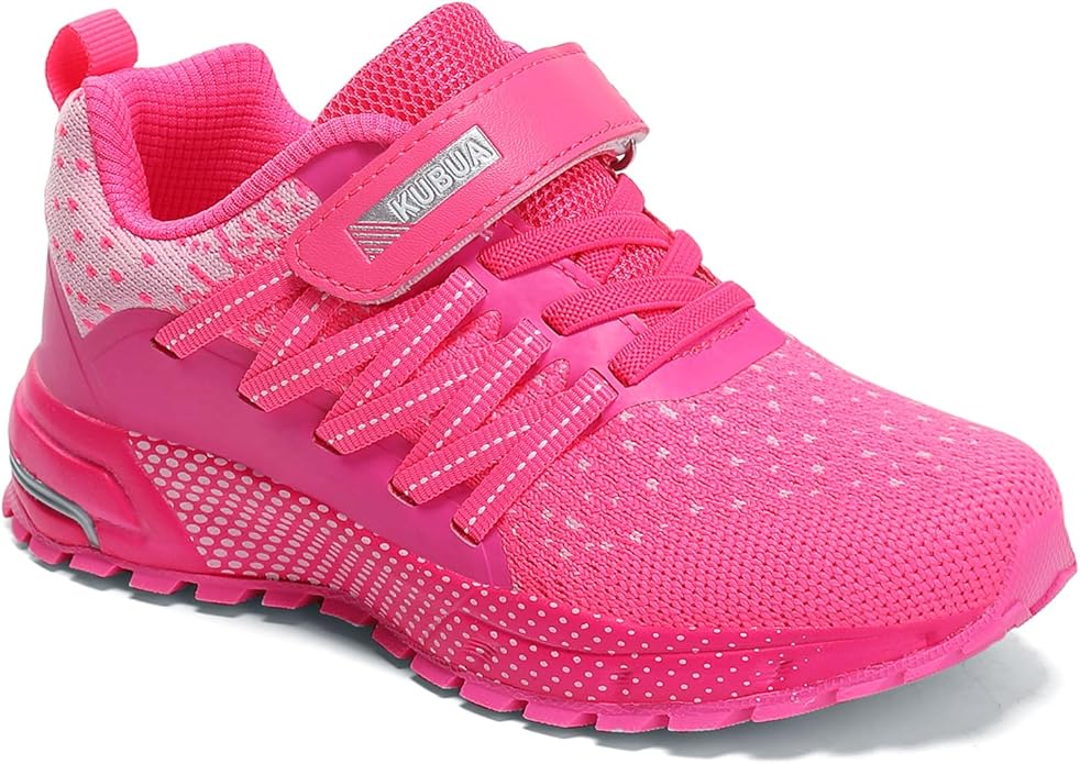 KUBUA Kids Sneakers for Boys Girls Running Tennis Shoes Lightweight Breathable Sport Athletic