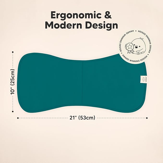 Organic Burp Cloths Baby Boy & Girl - 5-Pack Super Absorbent Cotton Burping Cloths for Babies, Soft & Plush Newborn Spit Up Rags, Infant Towels for Milk Spit Up, Unisex, Large 21" x 10" (Eclipse)