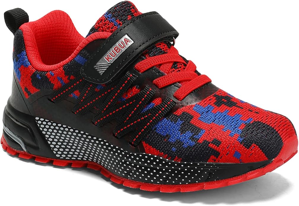 KUBUA Kids Sneakers for Boys Girls Running Tennis Shoes Lightweight Breathable Sport Athletic