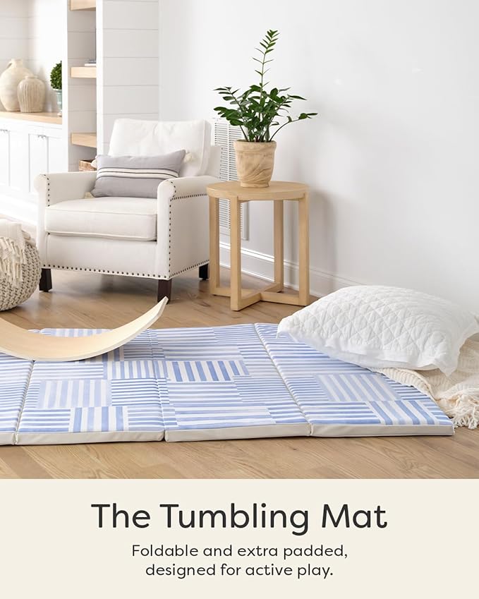 House of Noa Foldable Baby Tumbling Mat – Foldable Kids Play Mat | Durable, Stylish, and Cushioned Design