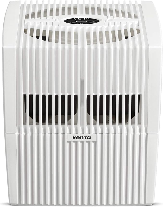Venta LW25 Comfort Plus Humidifier in White - Filter-Free Evaporative Humidifier for Spaces up to 485 ft²