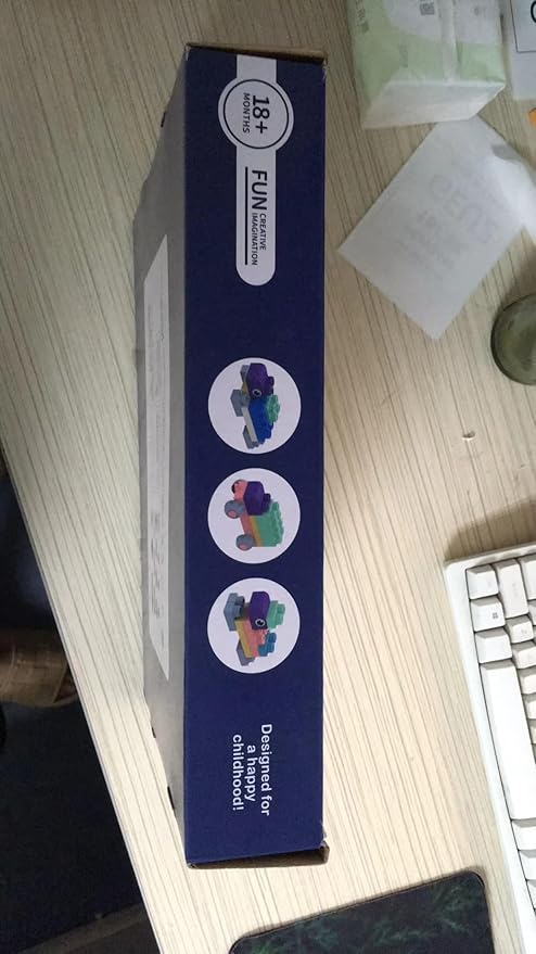 Soft Building Blocks for Toddlers, Large Building Blocks Stacking Blocks for Babies 6 Months and Up Stem Toddler Gifts, Teething Toys, 40 PCS