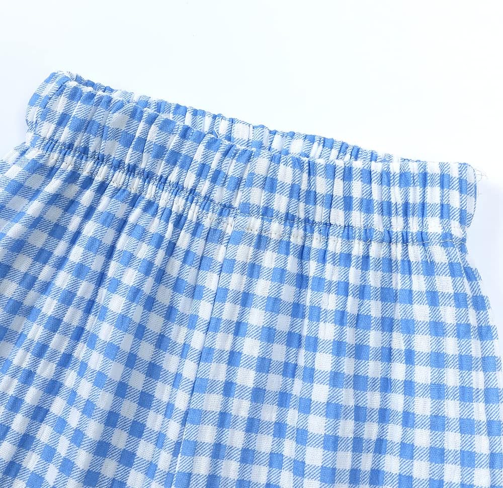 MYGBCPJS Baby Boys Girls Cotton Linen Trousers Kids Casual Ankle Pants Loose Long Bloomers