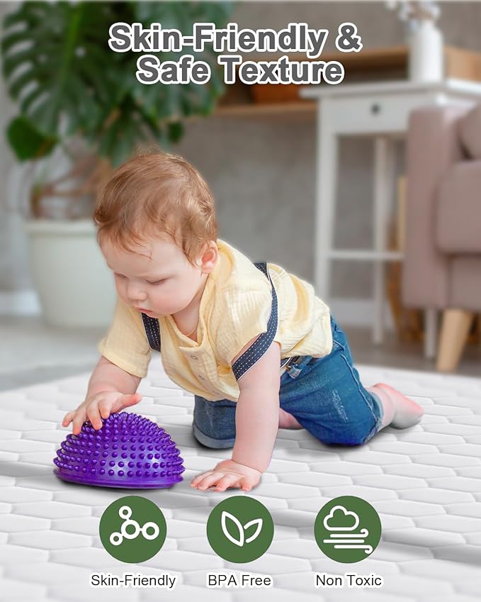 Premium Foam Baby Play Mat 50" x 50" with Removable Cover, Extra Thick Padding Playpen Mat, Non-Slip Floor Mat, Stylish & Easy to Clean for Crawling Baby, Infants & Toddlers, Grey