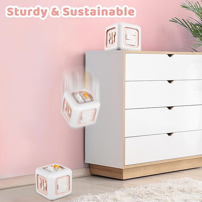 Busy Cube, Toys for 1 Year Old Girl Gifts, Montessori for Baby Girl, Travel Sensory Toys for Toddlers 1-3, Learning Fine Motor Skills| 1st Birthday Girl Gifts 12 Months Stocking Stuffers