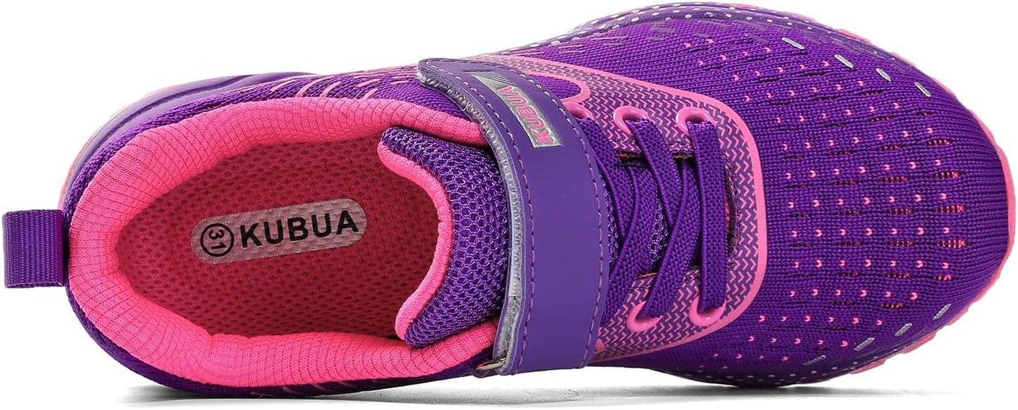 KUBUA Kids Sneakers for Boys Girls Running Tennis Shoes Lightweight Breathable Sport Athletic