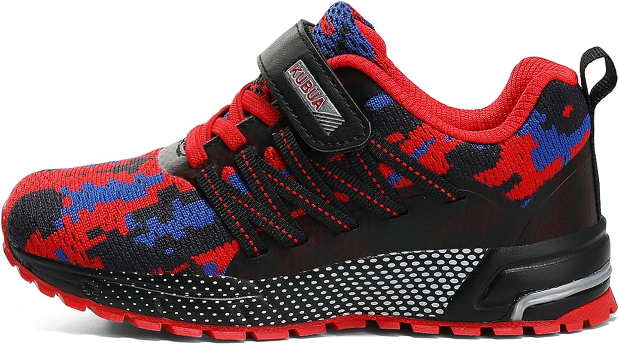 KUBUA Kids Sneakers for Boys Girls Running Tennis Shoes Lightweight Breathable Sport Athletic