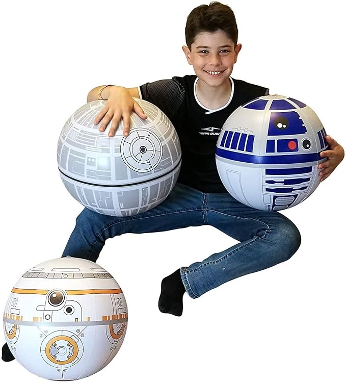 NINOSTAR Large Play Balls Set of 3 - Fun Indoor and Outdoor Gift, Size 14 Inches - Can Use for Play/Room Decor/Party Decor/Pool Inflatable Water Toys