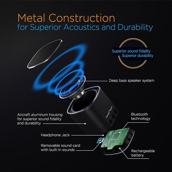 Sound Oasis® Bluetooth® Tinnitus Sound Therapy System® - Sleep Better, Manage and Mask Tinnitus, 25 Built-in Sounds for Tinnitus Relief, 12-Hour Sound Duration