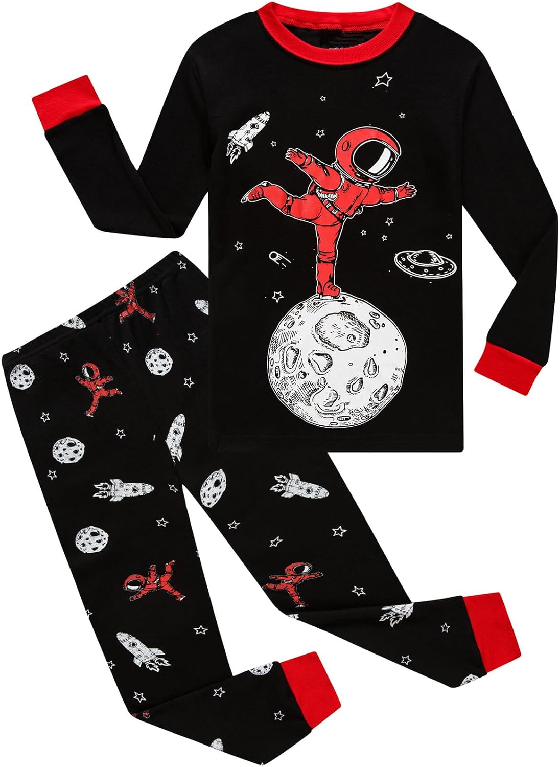Boys Cotton Pajamas Long Sleeve Toddler Boys Pjs Kids Sleepwear Sets 18months-18years