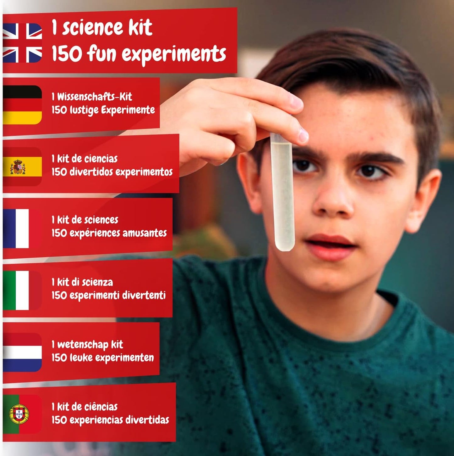 Science4you 150 Science Experiments for Kids Ages 8-12 - Super Science Kits for Kids, Chemistry Set + Stem Toys, Gifts for Boys and Girls Age 8 9 10+