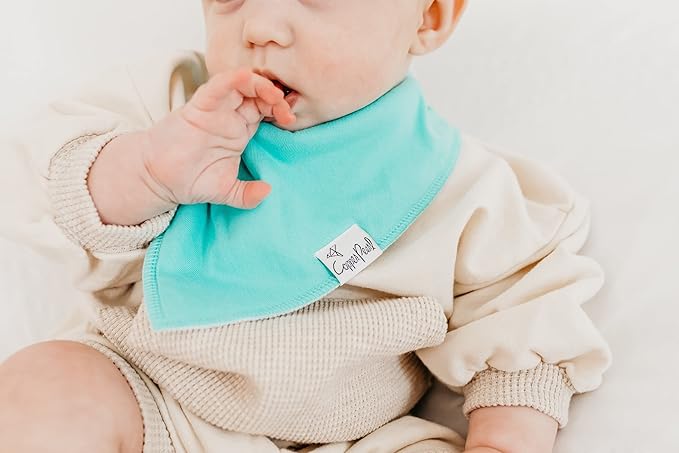 Copper Pearl 4 Pack Soft Cotton Baby Bibs for Drooling and Teething, Absorbent Drool Bibs for Baby Girl and Boy, Adjustable to Fit Newborns to Toddlers, Tons of Styles (Westyn)