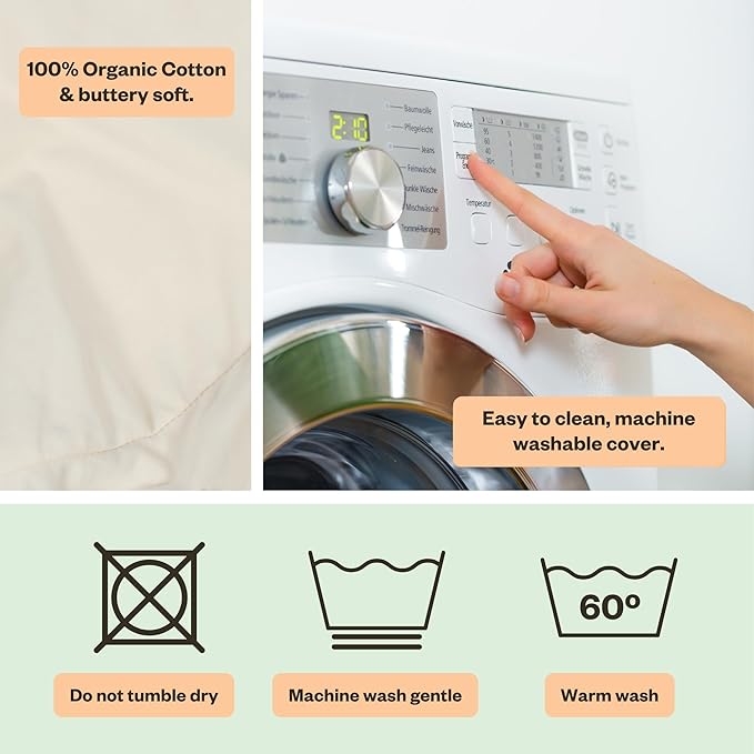 My Brest Friend Super Deluxe Nursing Pillow - Enhanced Comfort & Ergonomic Breastfeeding Pillow for Ultimate Support for Mom & Baby - Adjustable and with Handy Side Pocket,100% Organic Cotton Oat