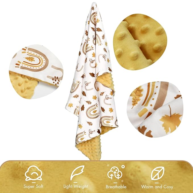 Soarwg Kids Baby Blanket Unisex Newborn, Super Soft Comfy Rainbow Blankets, for Toddler Baby Nursery Bed Blanket Stroller Crib Shower Gifts, 30 x 40 Inch