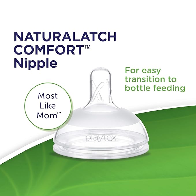 Playtex Baby Nurser Bottle Gift Set, with Pre-Sterilized Disposable Drop-Ins Liners, Closer to Breastfeeding